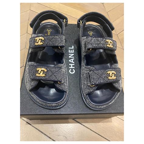 chanel sandali 2021|Chanel dad sandals sale.